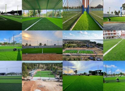 ผลงานการสร้างสนามฟุตบอลหญ้าเทียมในปี 2566