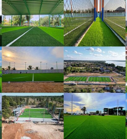 ผลงานการสร้างสนามฟุตบอลหญ้าเทียมในปี 2566