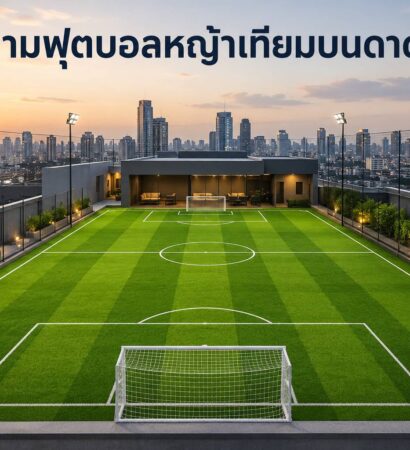 สนามฟุตบอลหญ้าเทียมบนดาดฟ้า