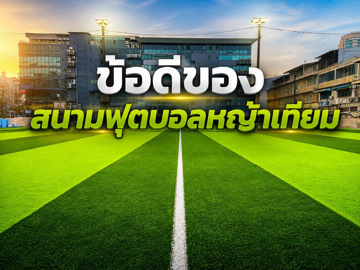 ข้อดีของสนามฟุตบอลหญ้าเทียม