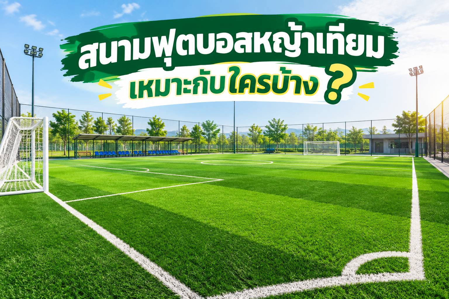 สนามฟุตบอลหญ้าเทียมเหมาะกับใครบ้าง