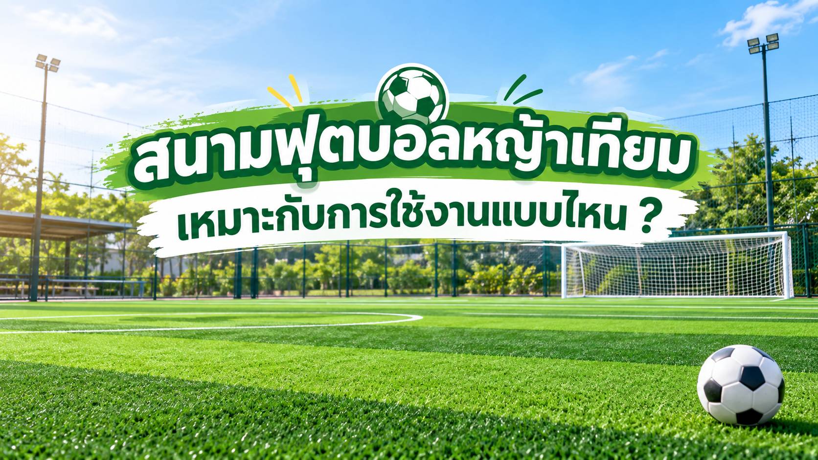 สนามฟุตบอลหญ้าเทียมเหมาะกับการใช้งานแบบไหน
