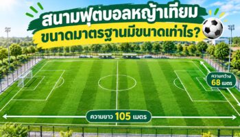 สนามฟุตบอลหญ้าเทียมขนาดมาตรฐานมีขนาดเท่าไร ?